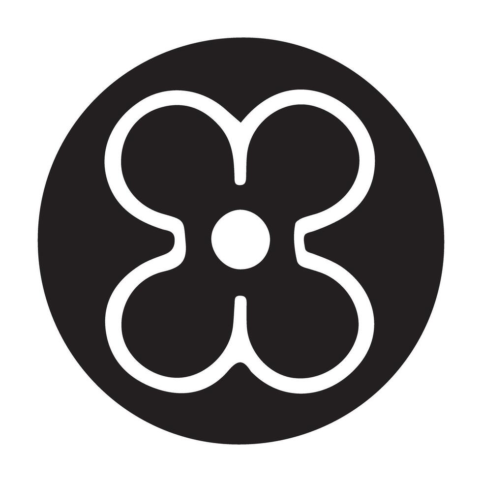 Abstract flower logo icon symbol element graphic design vector