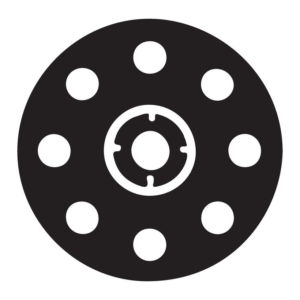Film Reel with Multiple Holes is Great for Filmmaking vector