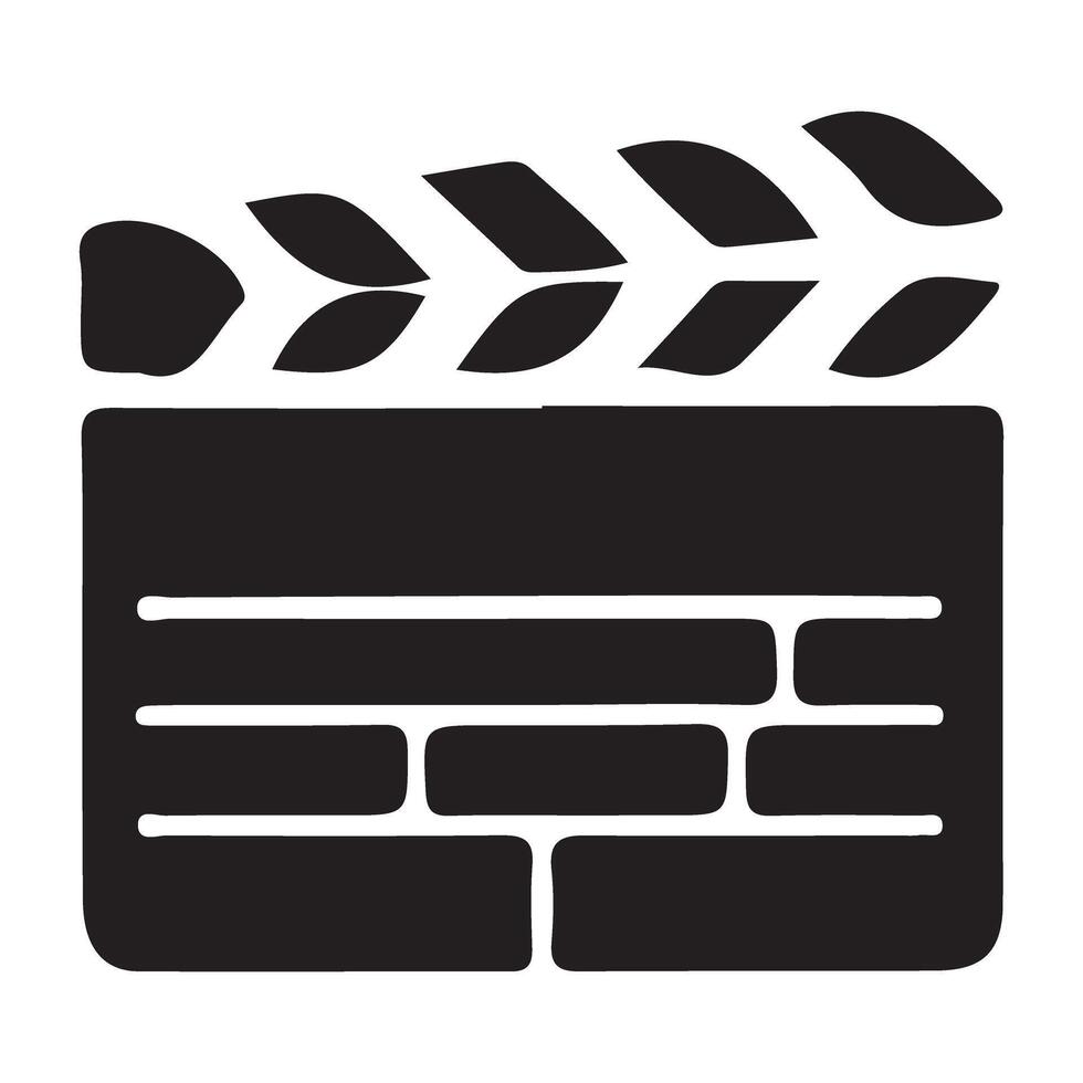 Creative film slate design illustration template available now vector