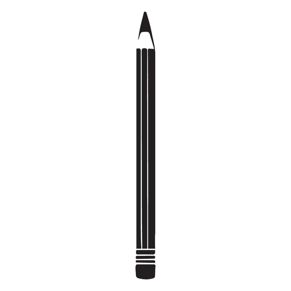Pencil Illustration Tool for Writing, Drawing and Education vector