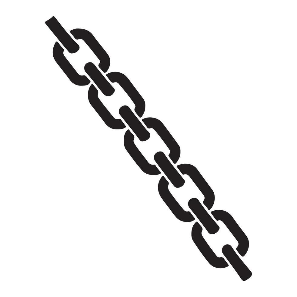 Diagonal Chain Links Illustration for Industrial Designs vector