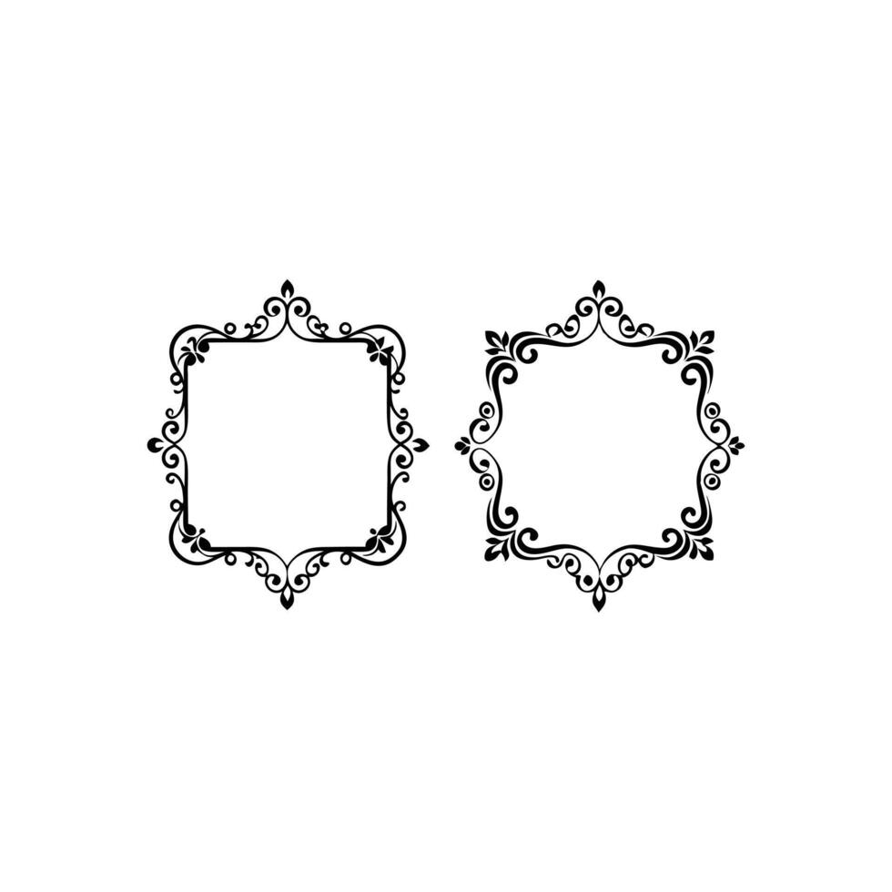 Vintage ornament frame. Decorative border frames vector
