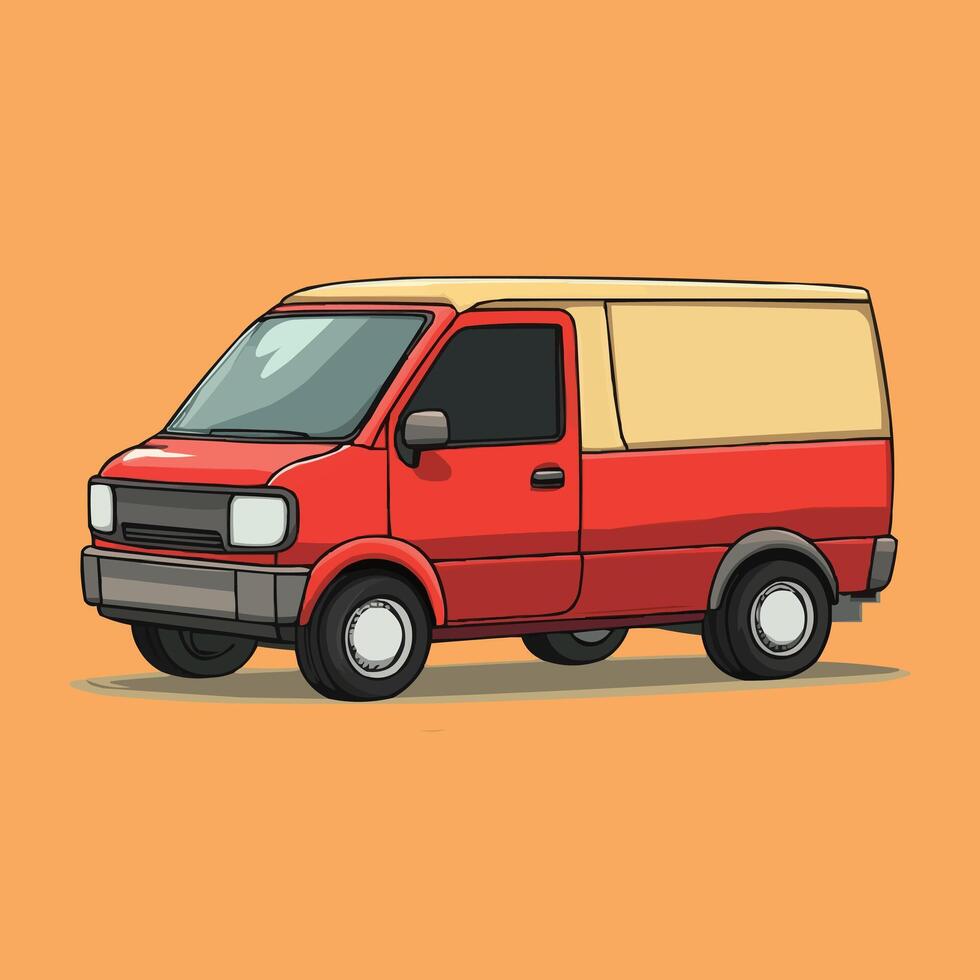 Delivery Car illustration Design vector