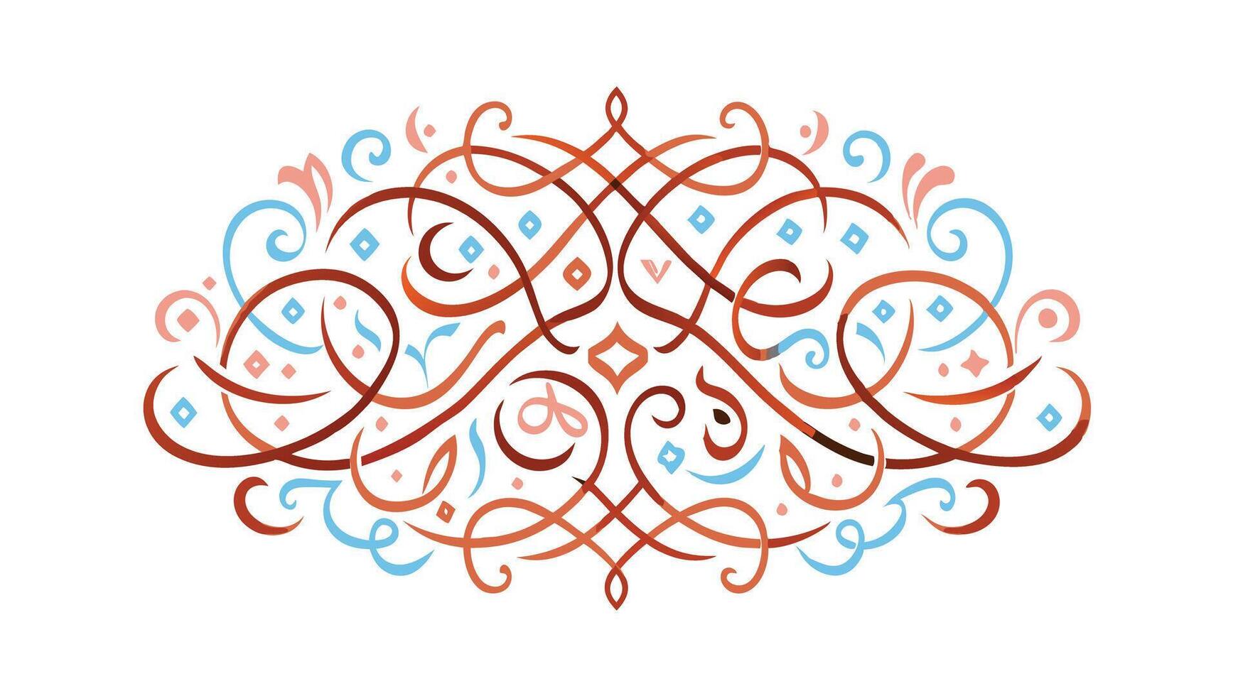 Ornate Calligraphic Design Swirls, Curls, and Elegant Flourishes vector