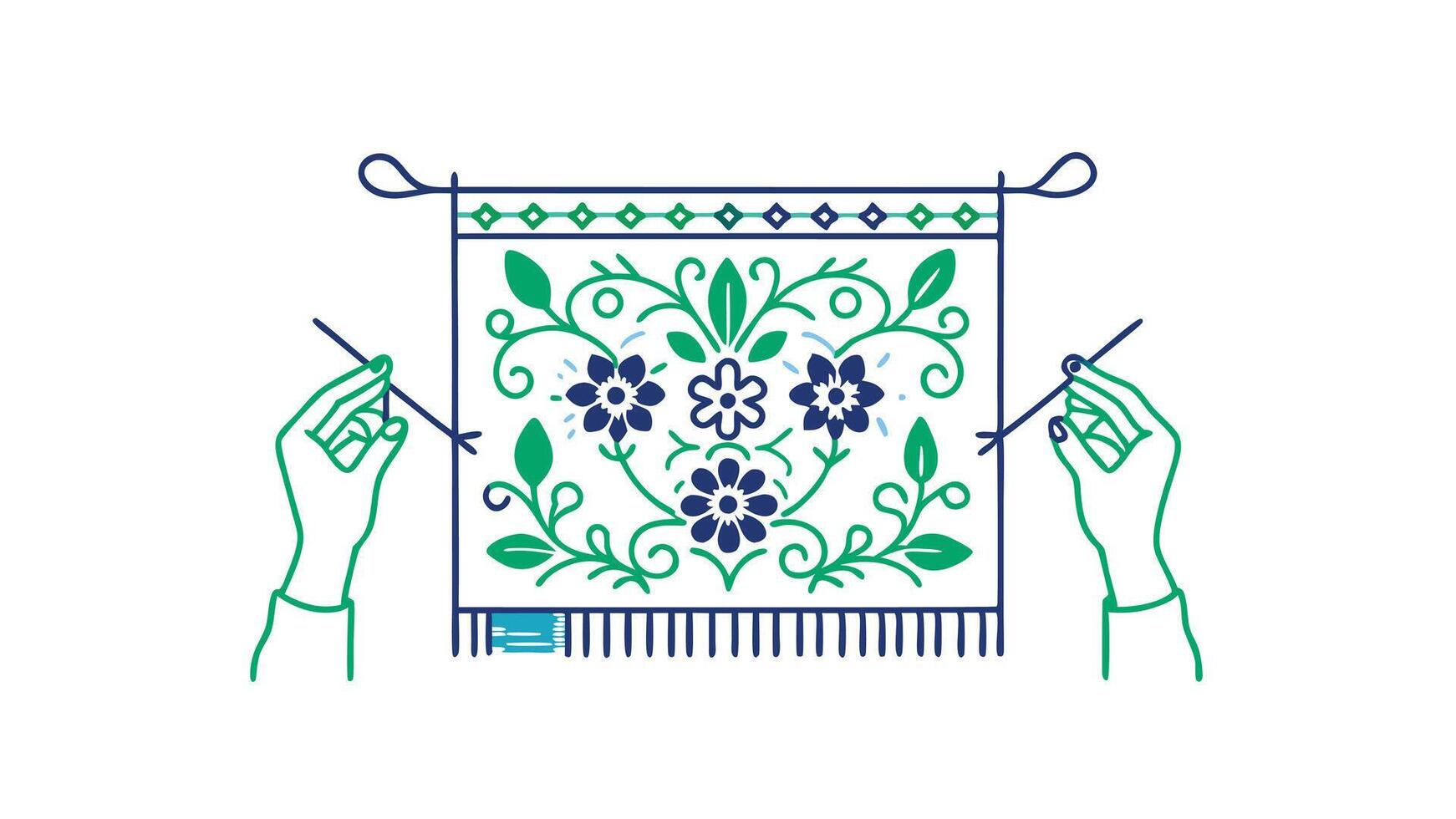Elegant Green Festive Food Platter with Drinks and Flowers vector