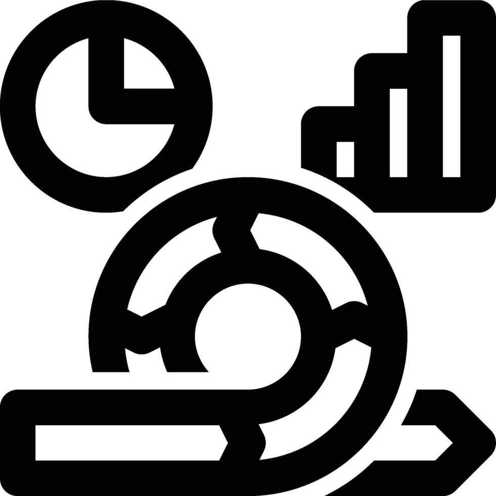 Agile, Reporting, Analysis Outline Icon vector