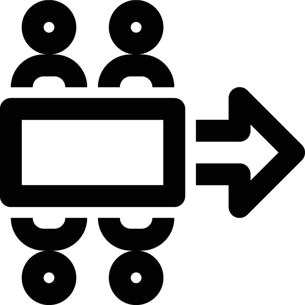 Kickoff Meeting, Starting Project, Meeting Outline Icon vector