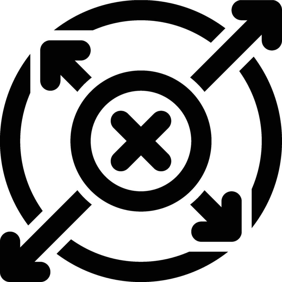 Scope Creep, Uncontrolled, Scope Outline Icon vector