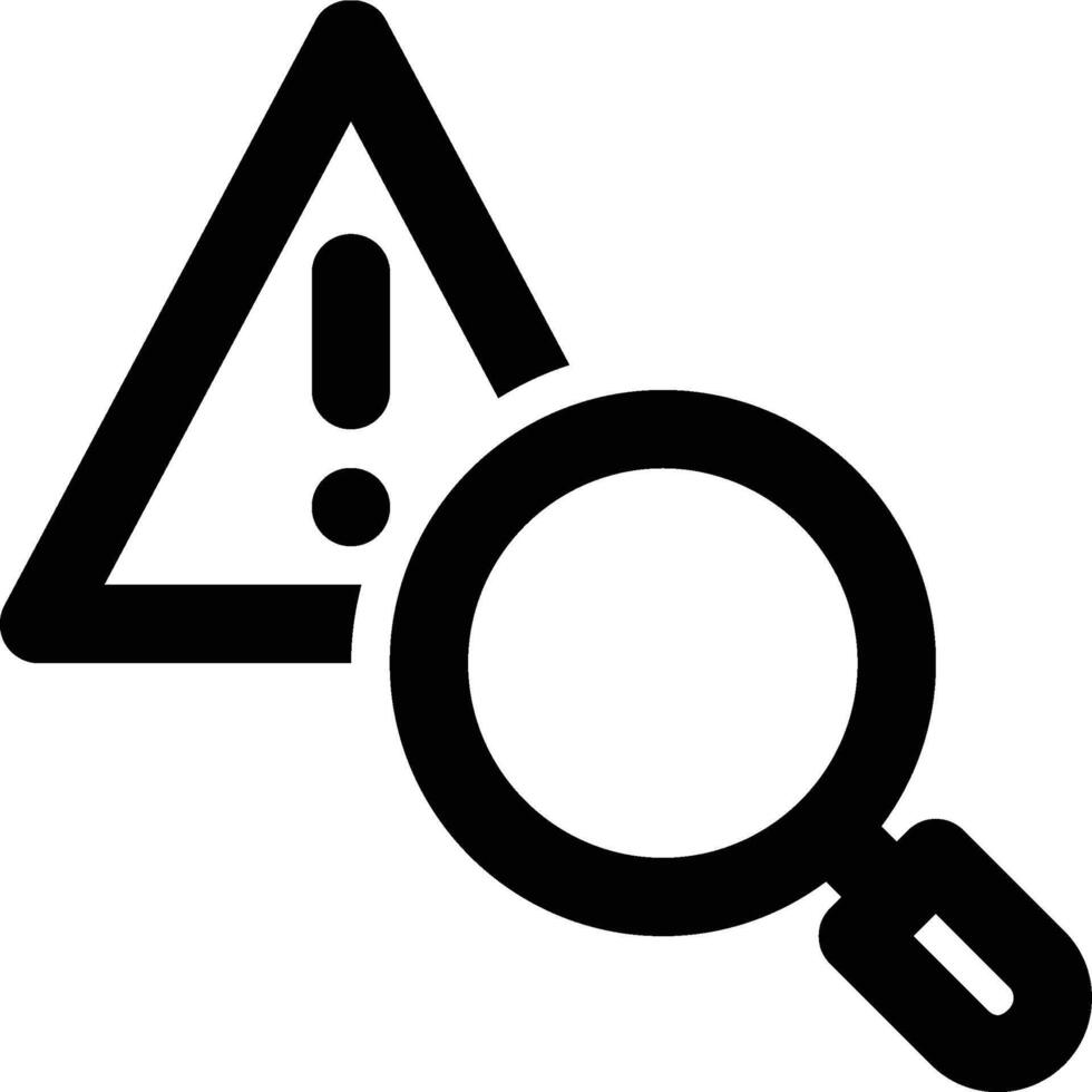 Risk Monitoring, Risk Analysis, Risk Outline Icon vector