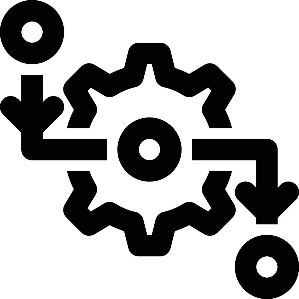Workflow, Work Flow, Activity Outline Icon vector