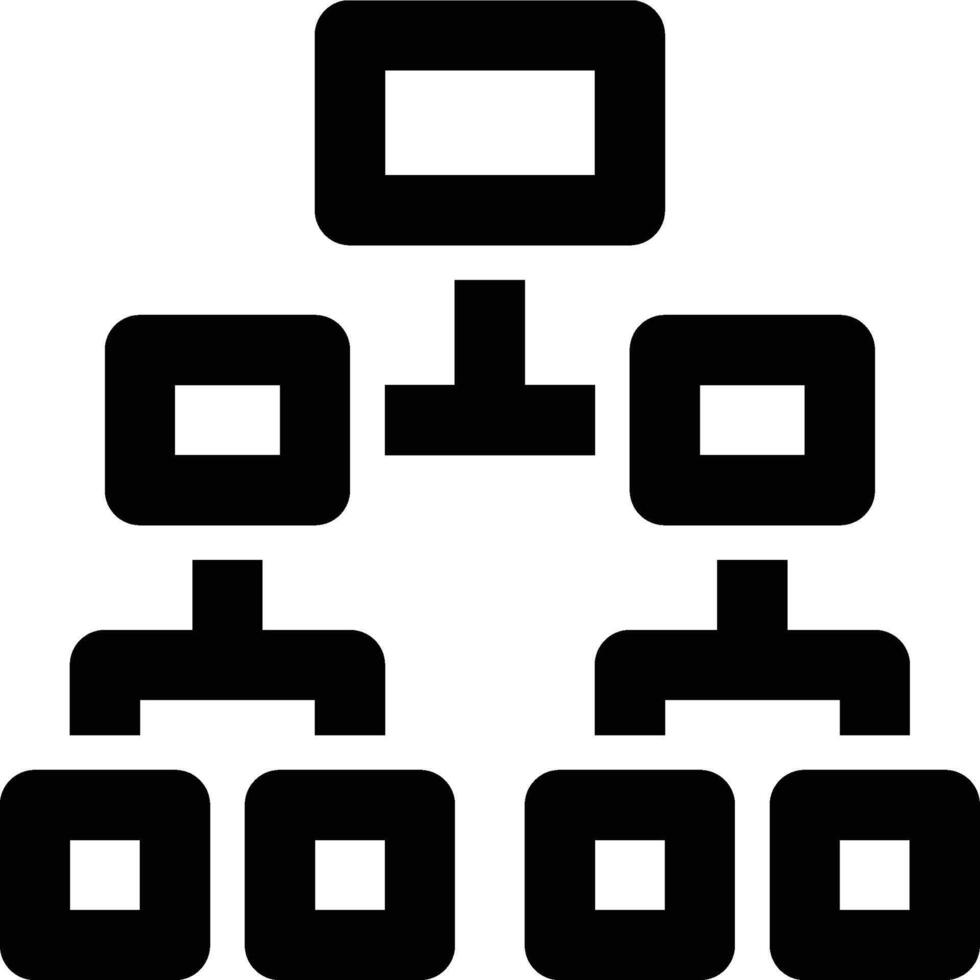 WBS, Work, Breakdown Outline Icon vector