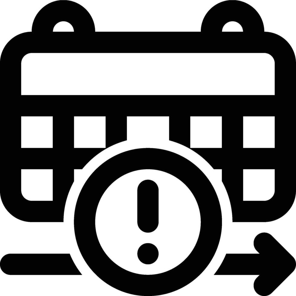 Deadline, Time Limit, Date Outline Icon vector