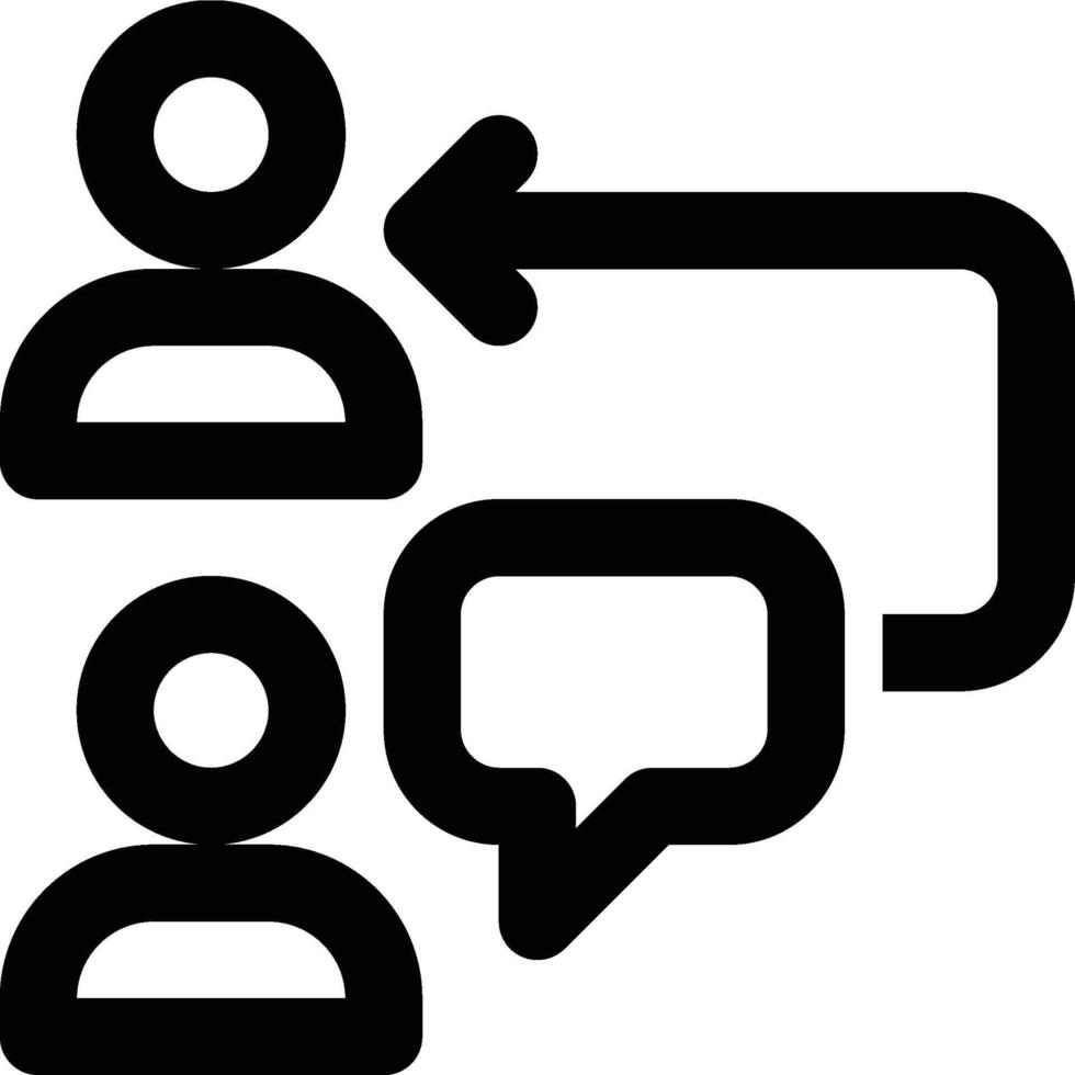 Follow Up, Meeting, Feedback Outline Icon vector