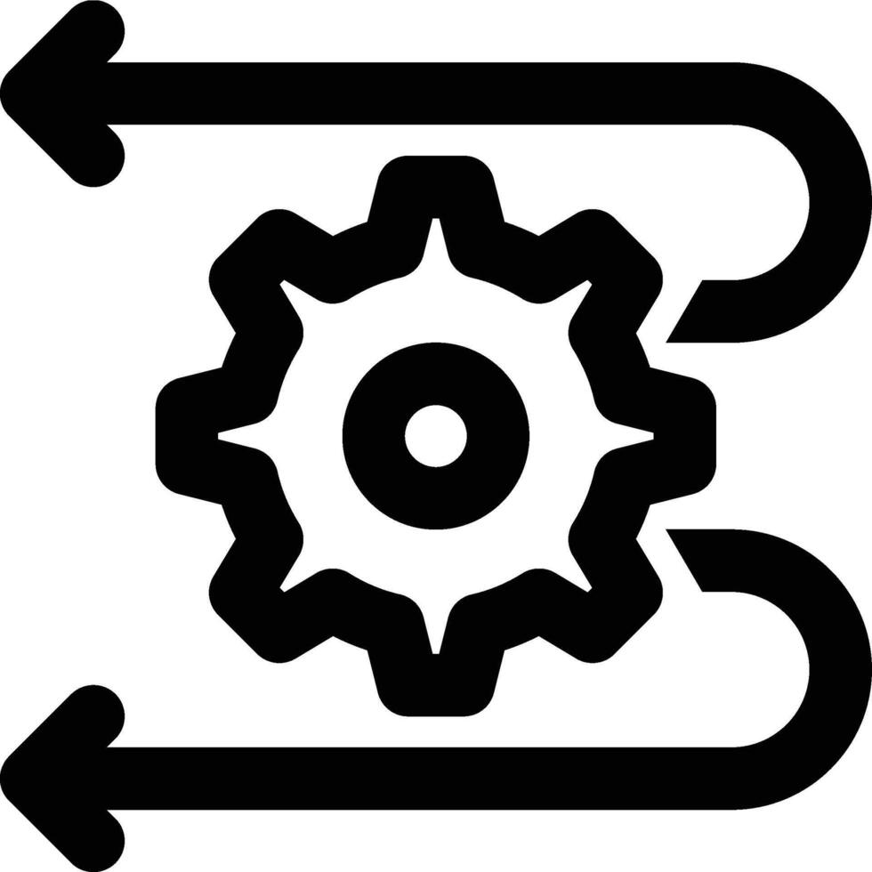 Reengineering, Rebuild, Recycle Outline Icon vector