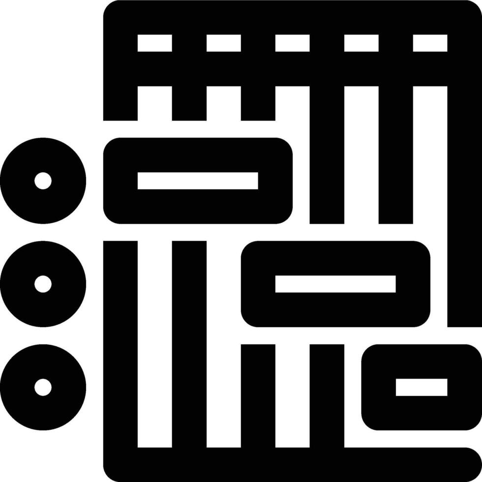 Gantt Chart, Gantt, Schedule Outline Icon vector