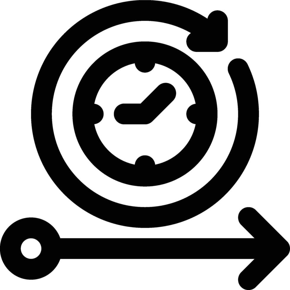 Duration, Time, Period Outline Icon vector