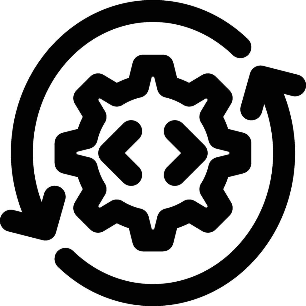Software Development, Life Cycle, Lifecycle Outline Icon vector