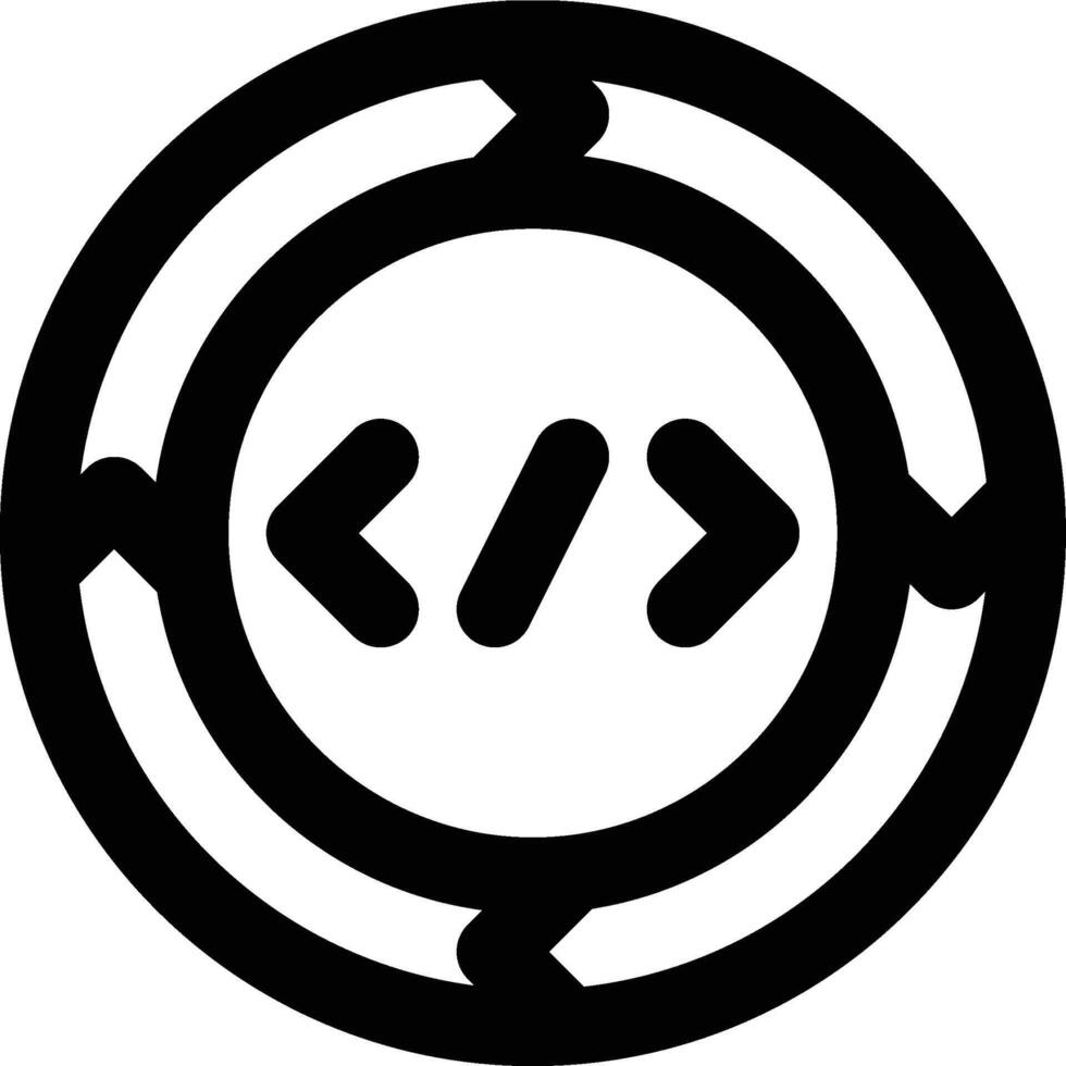 Extreme Programming, SDLC, Programming Outline Icon vector