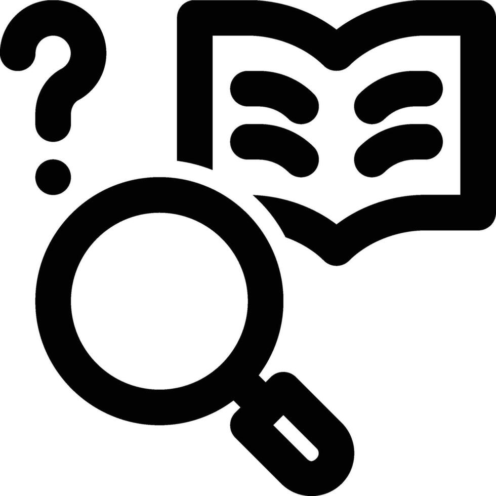 Case Study, Research, Analysis Outline Icon vector