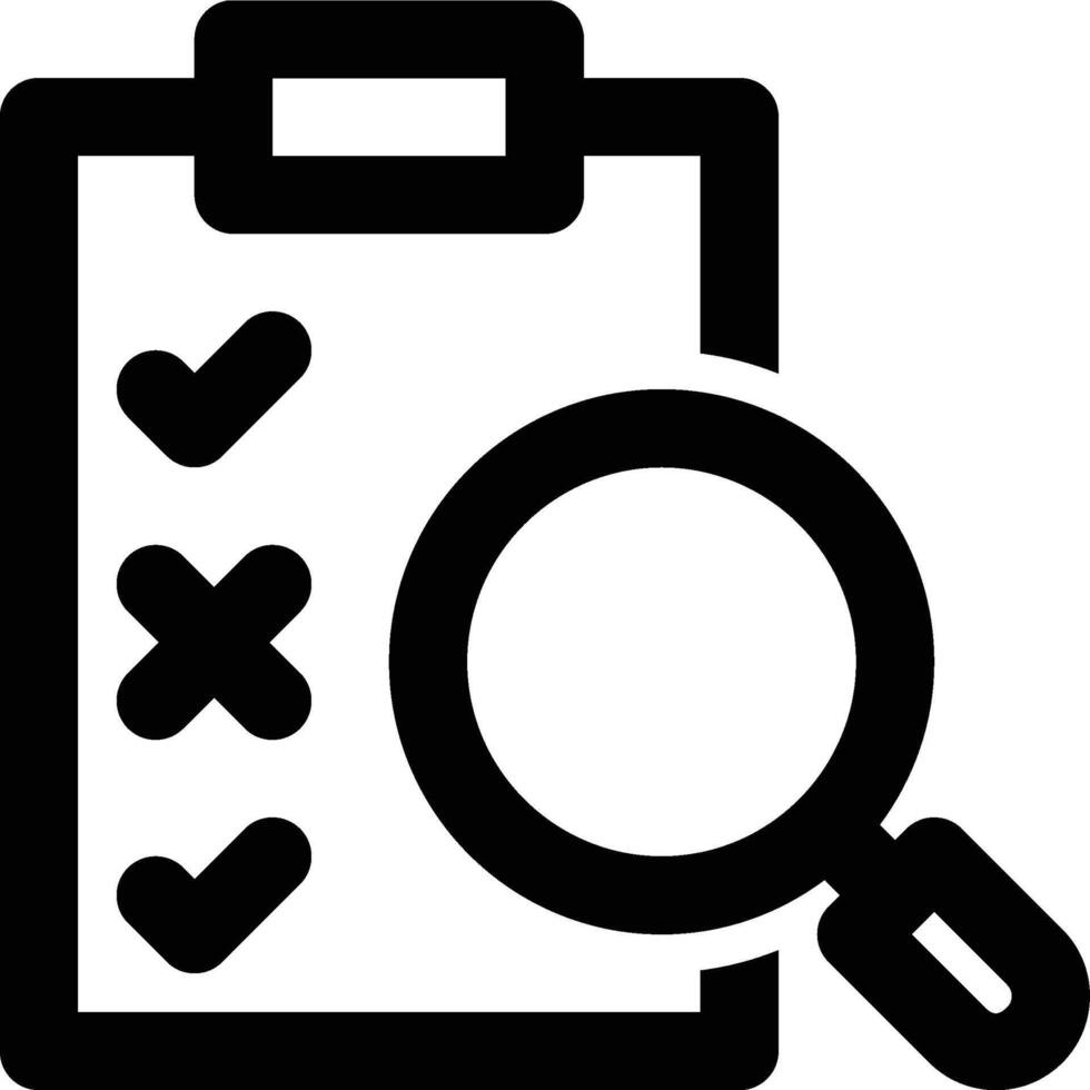 Evaluation, Assessment, Review Outline Icon vector