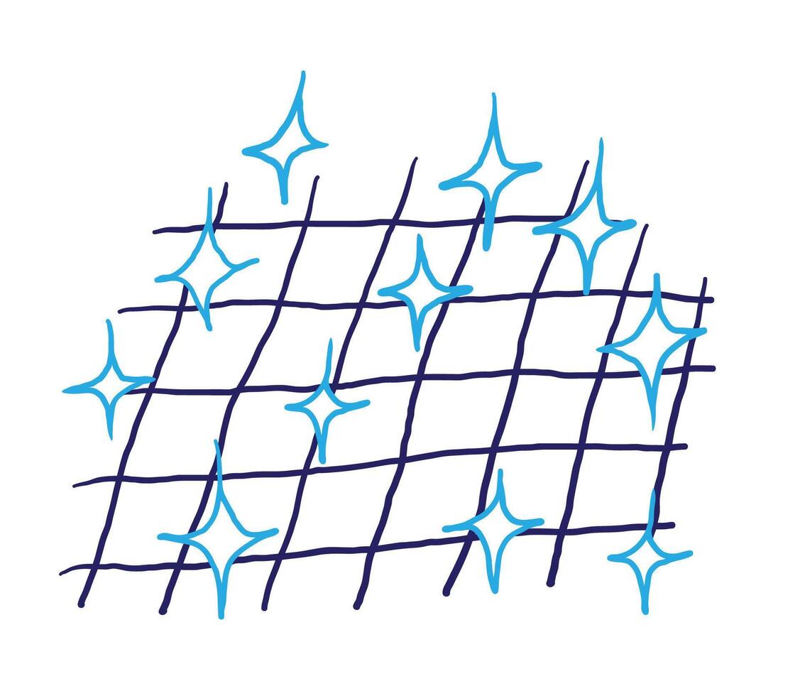 shiny cage floor vector