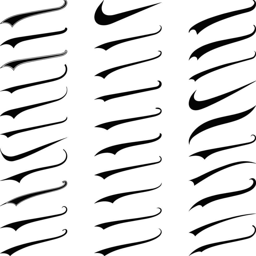 Text Tails Swoosh Baseball Sign, Typography font curve tail, font swoosh tail ornamental , Typographic swash and swooshes tails, Swooshes text tails for baseball. baseball, football decoration. vector