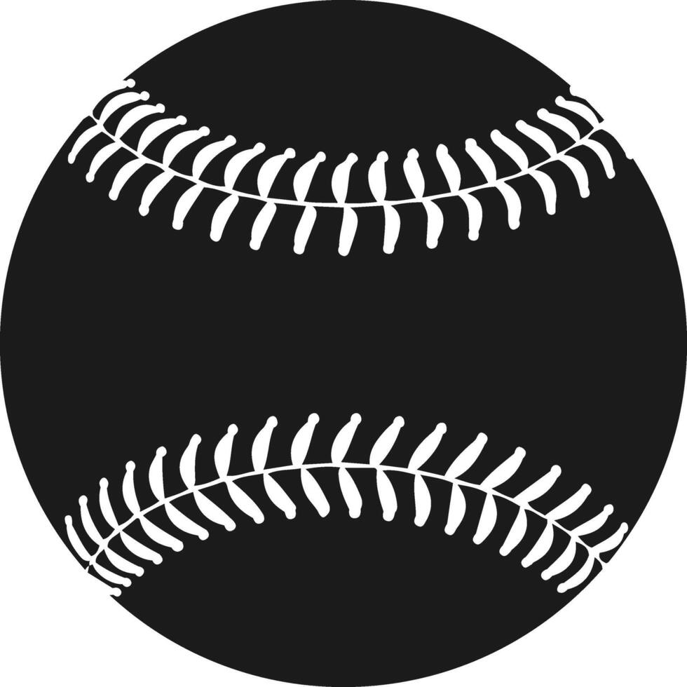 Baseball Ball Sketch Silhouette, Baseball Ball Icon vector