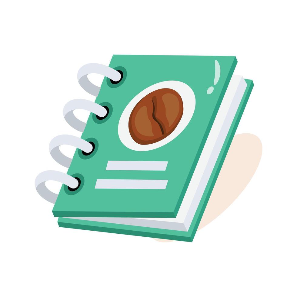 Grab this amazing icon of menu book of coffee shop, ready to use vector