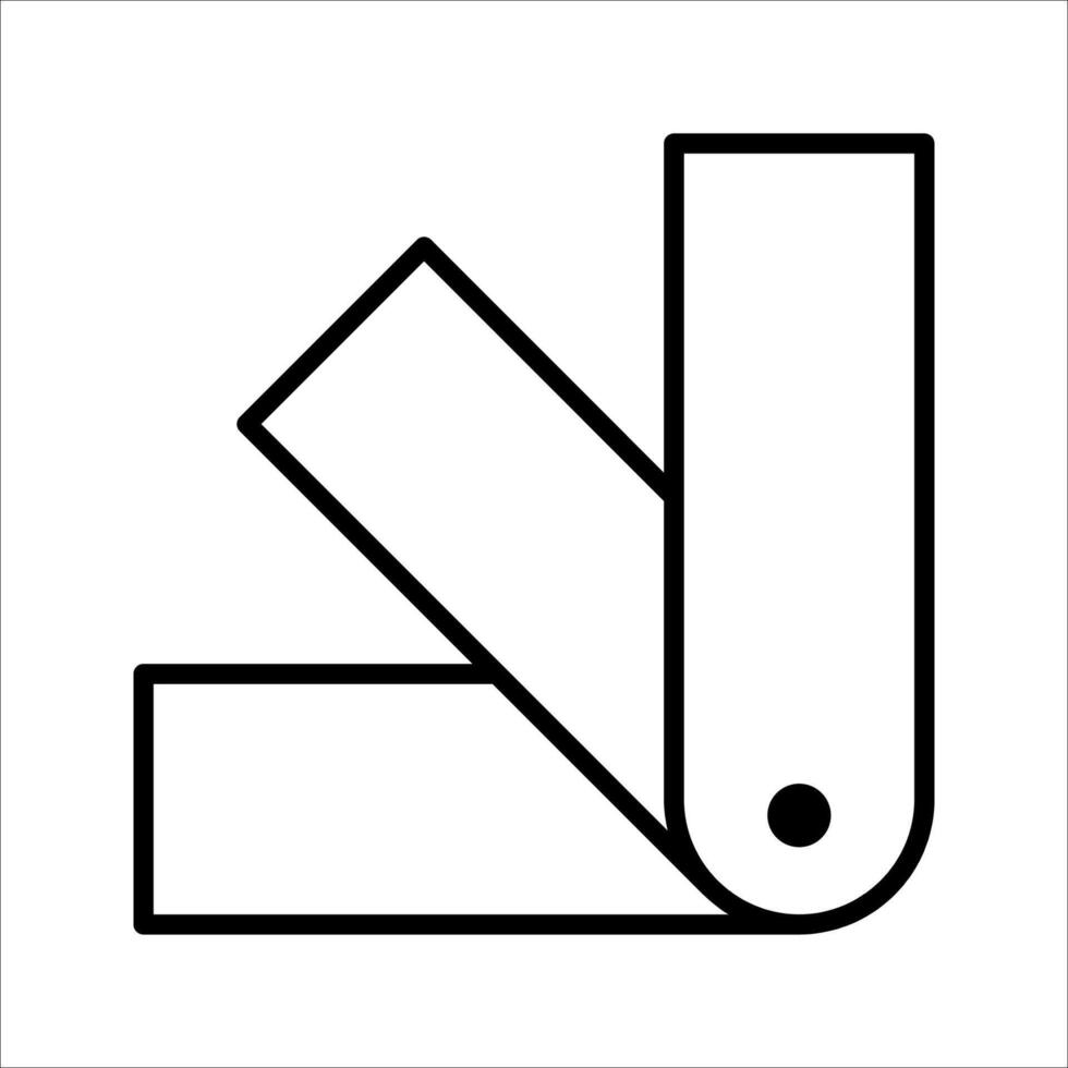 color swatch Icon Symbol isolated white background. illustration. color editable. vector