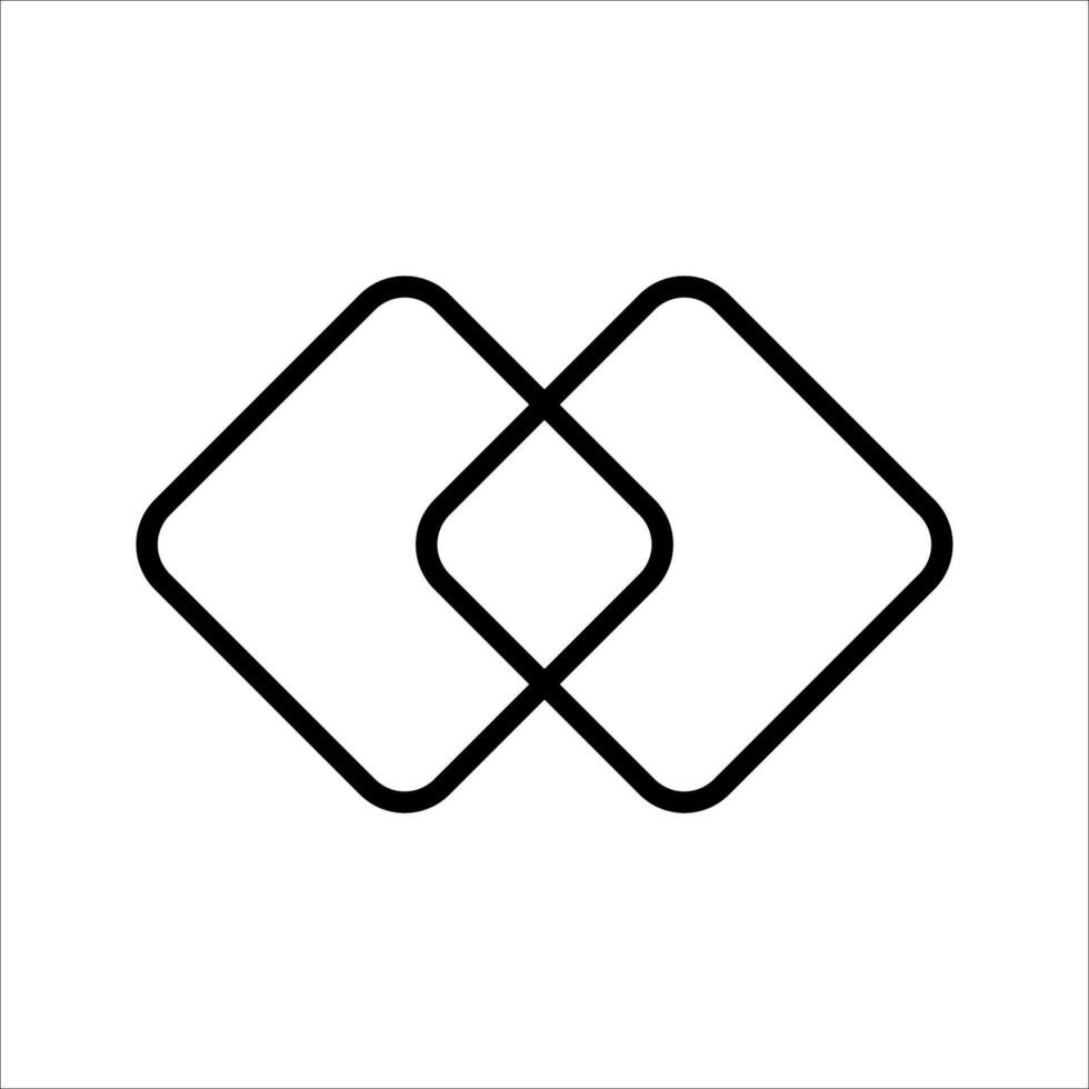 merge Icon Symbol isolated white background. illustration. color editable. vector