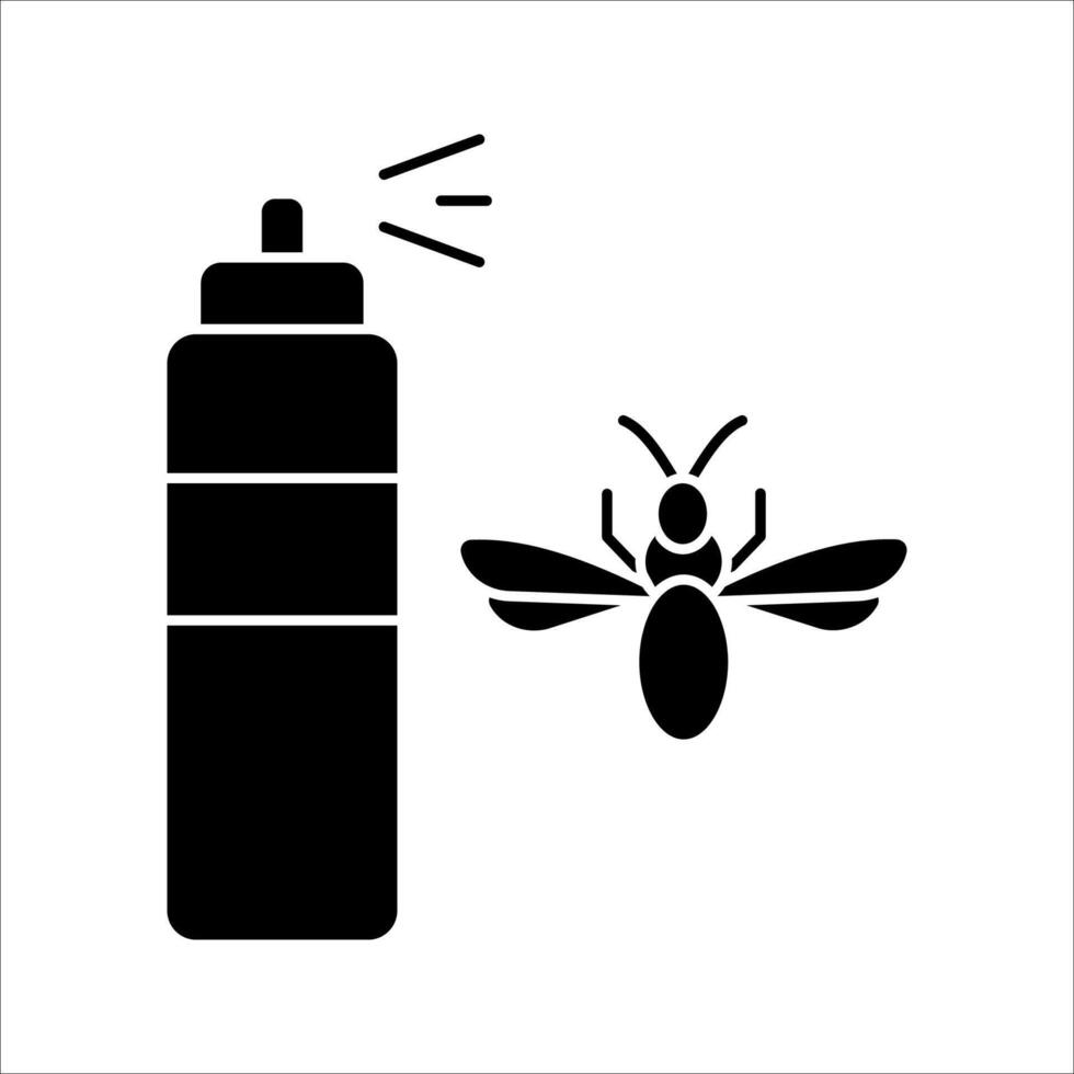 mosquito repellent Icon Symbol isolated white background. illustration. color editable. vector
