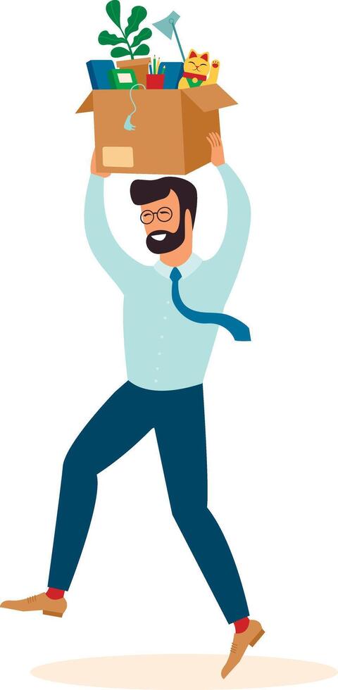 A man carrying a box with plants on his head vector