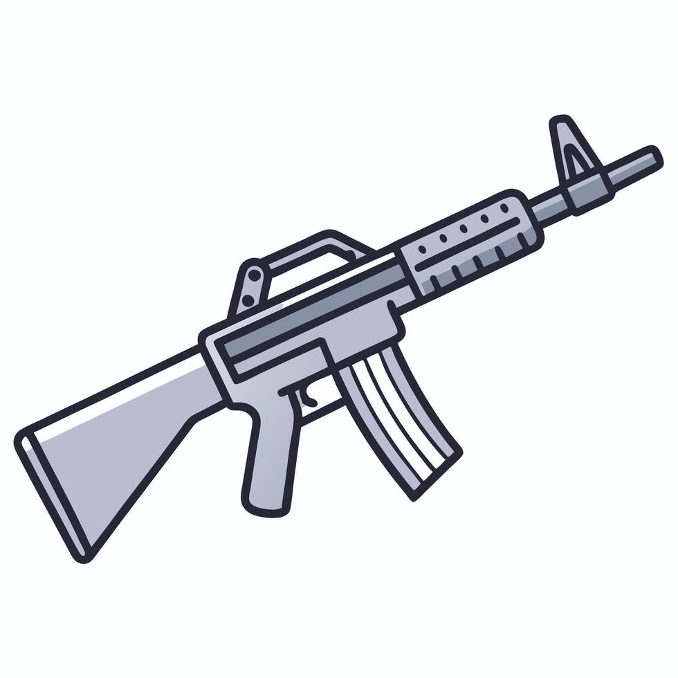 Detailed Firearm - Pistol Design Artwork vector