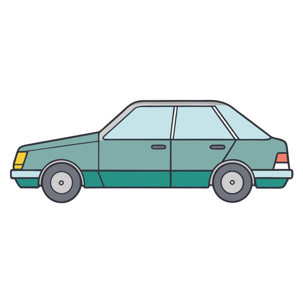 Futuristic Car Illustration for Technology-Themed Campaigns vector