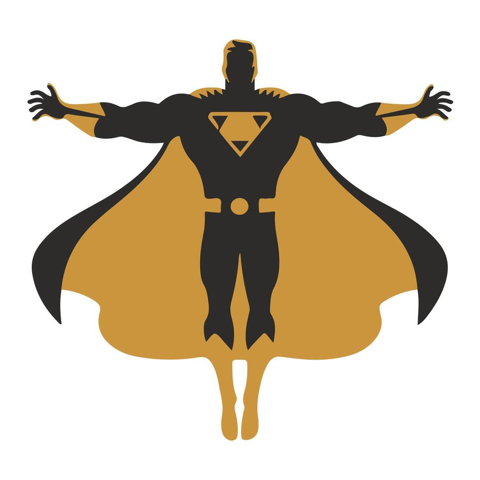 This dynamic superhero icon captures the essence of protection and vigilance. vector