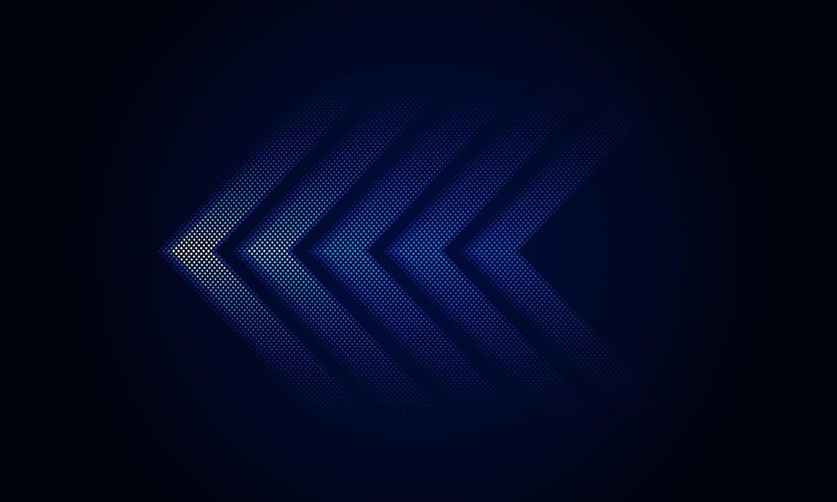 Dark blue abstract Light out technology and with neon dots with glowing vector