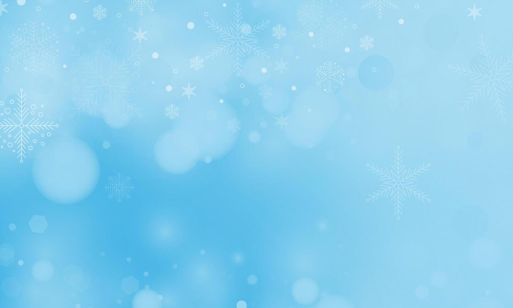 a blue background with snowflakes and snowflakes vector