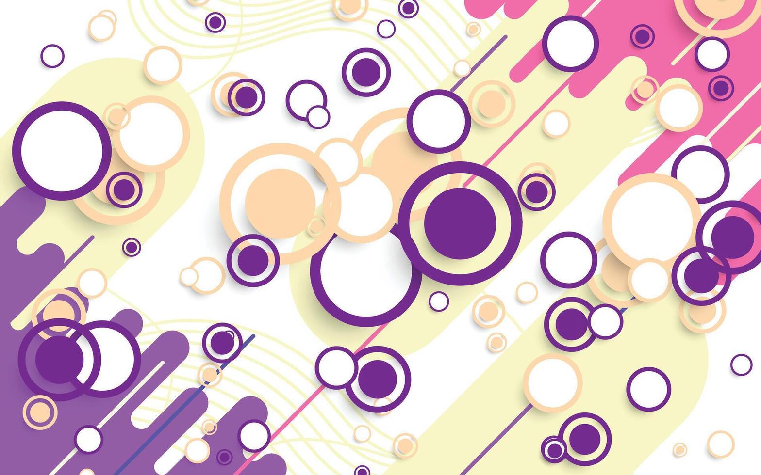 Decorative background design with circle object vector