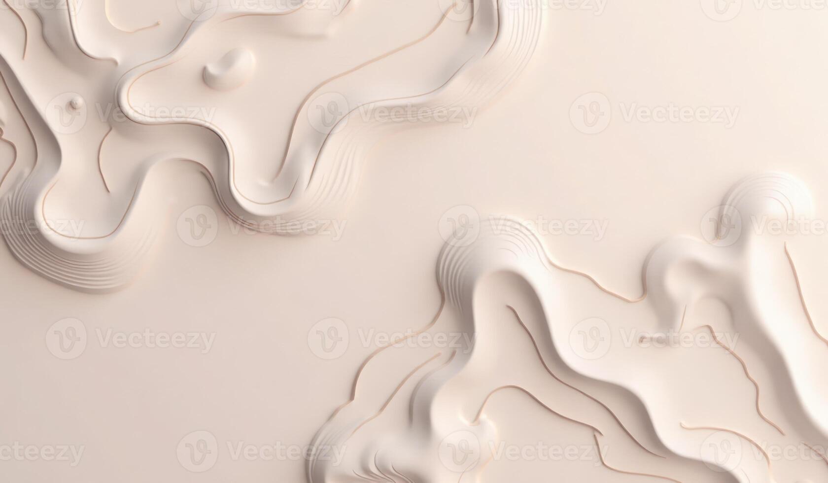 Abstract background with white waves and lines photo