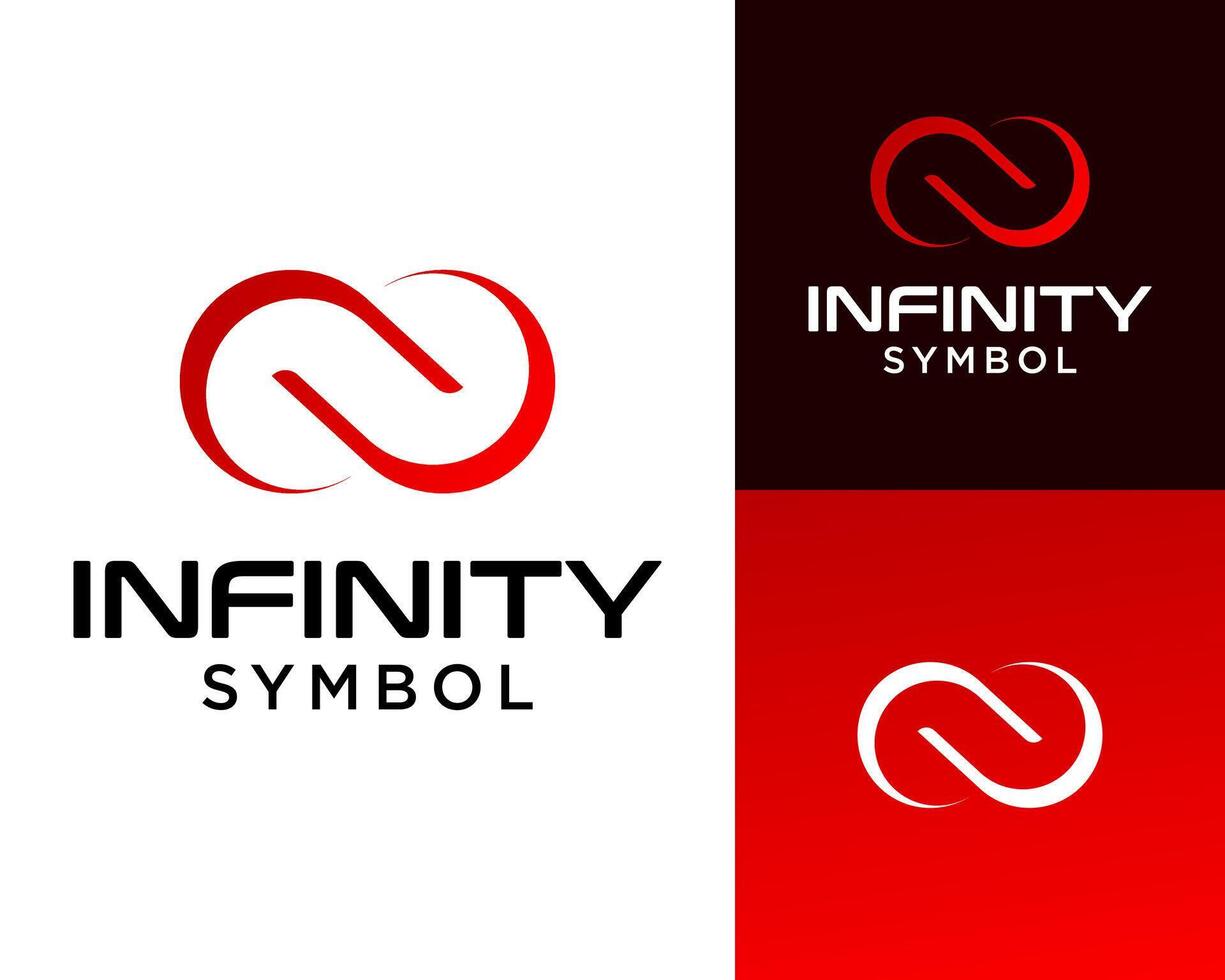 A logo design about infinity that is geometric and clean vector