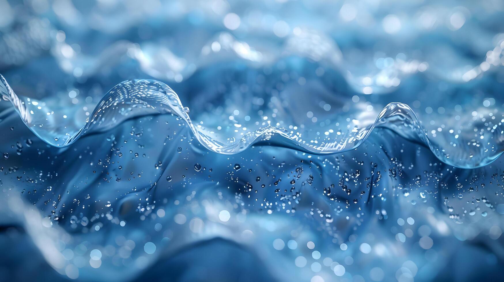 Water droplets on a blue background photo