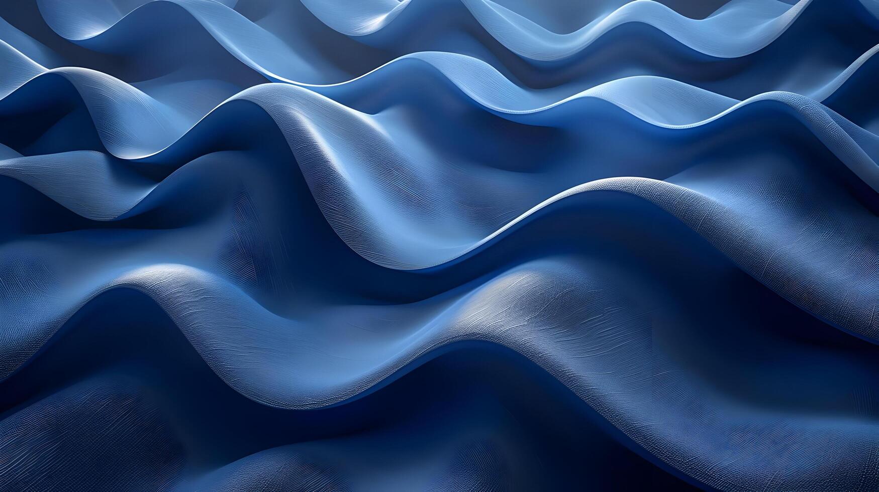 A blue wave pattern on a surface photo