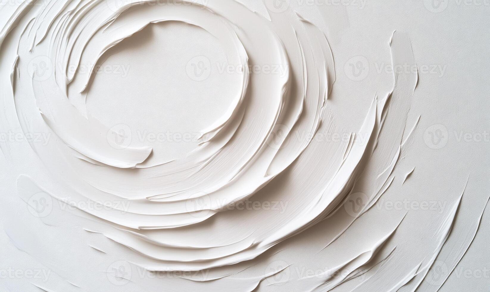 Abstract, textured white circle design photo