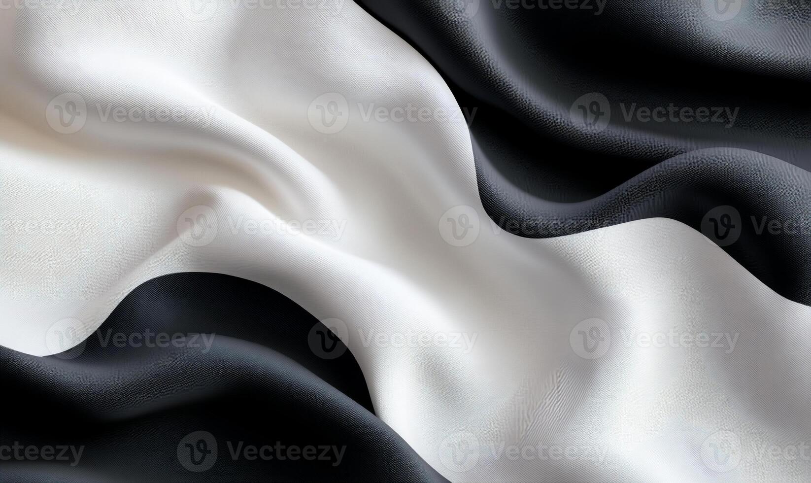 Abstract black and white fabric texture. photo