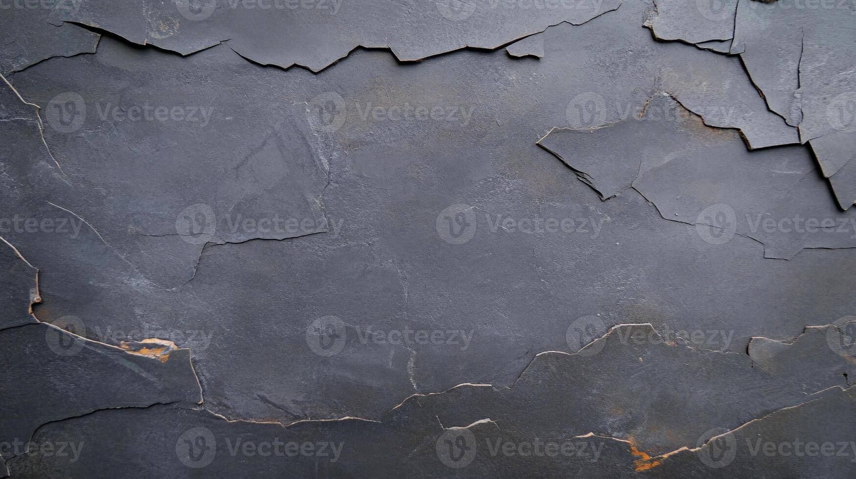 A close up of a cracked wall with paint photo