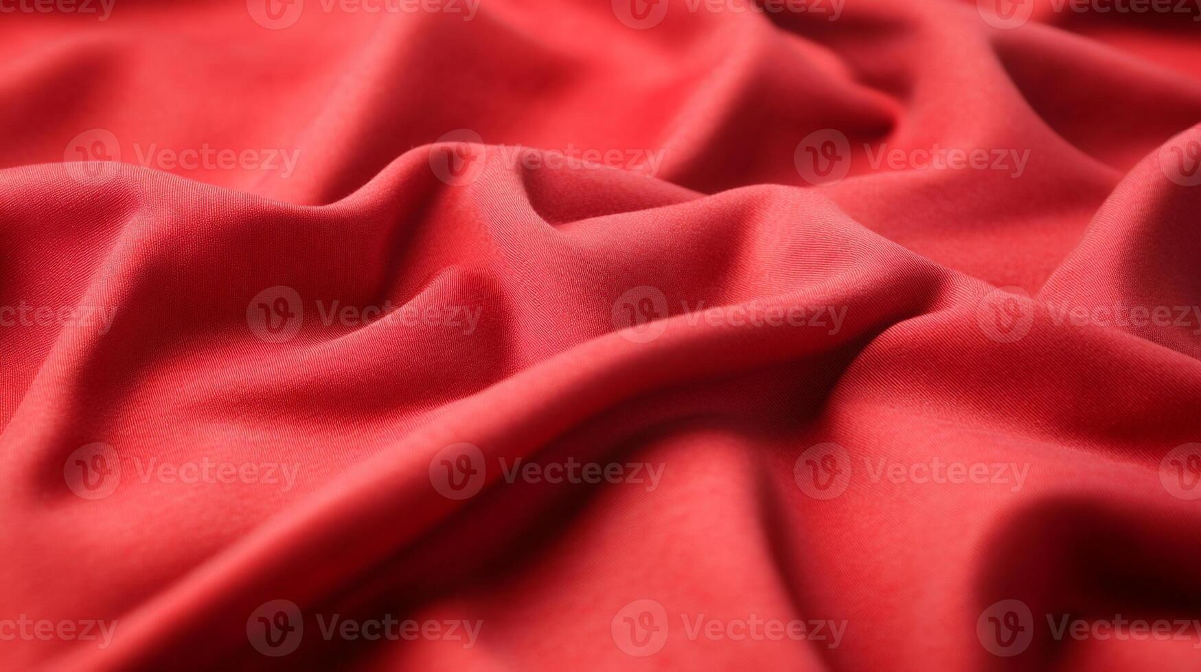 A close up of a red fabric photo