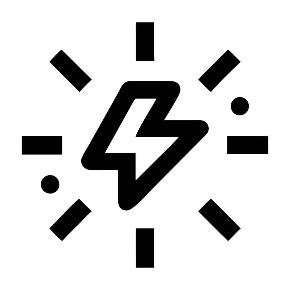 Modern flash sale lightning bolt icon design for impactful offers on white background vector