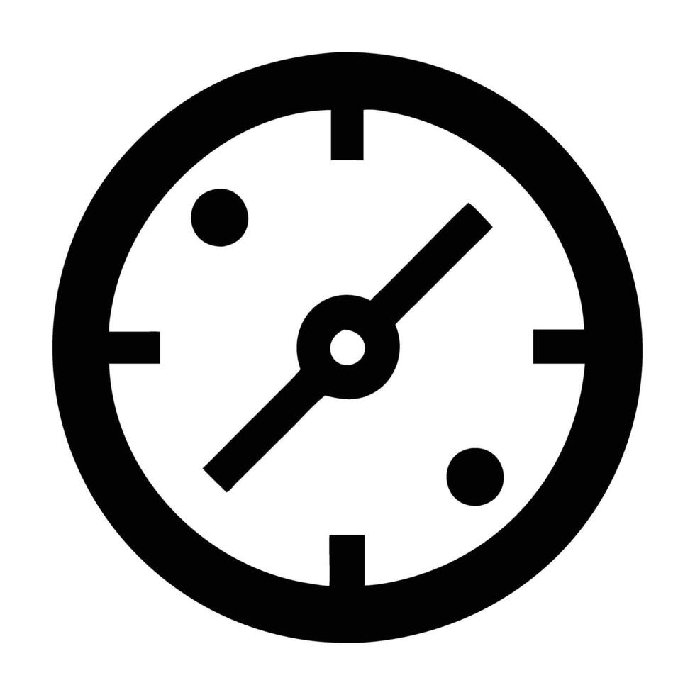 Modern limited time offer clock icon design showcasing countdown deals on white background vector