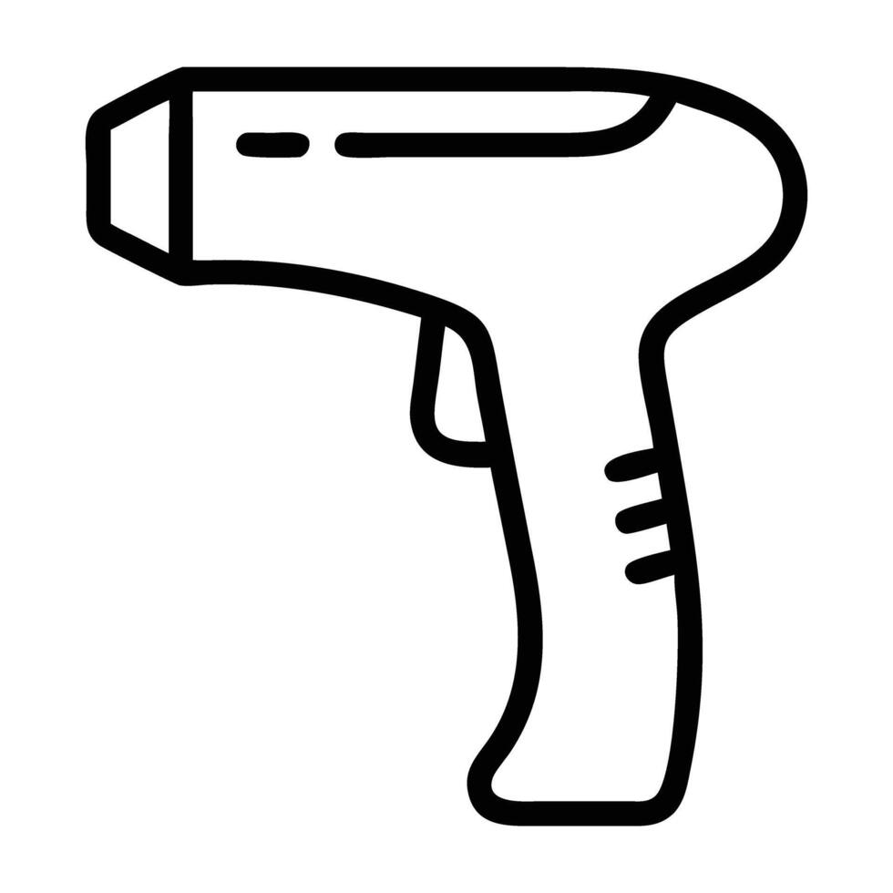 Product barcode scanner icon with modern design isolated on white background vector