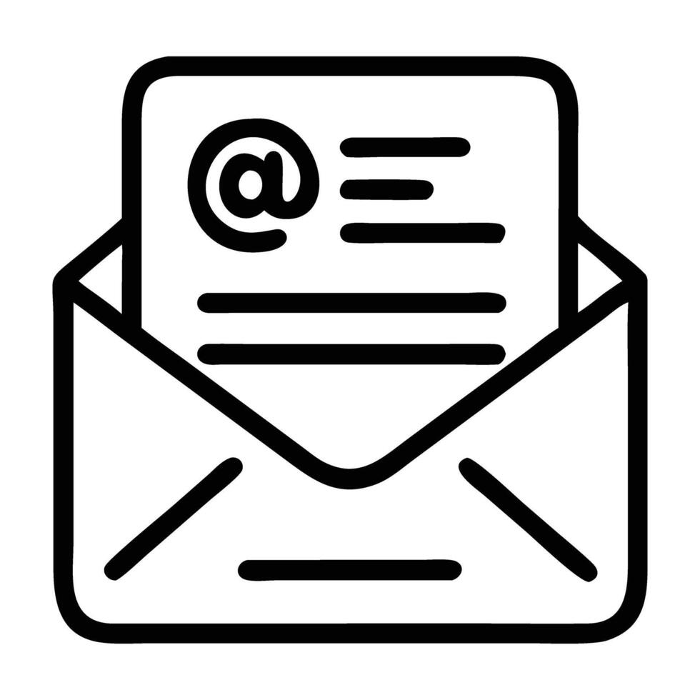 Email newsletter subscription icon with signup form and modern design on white background vector